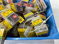 Rotadrill diverse schroeven rvs, verzinkt en messing (100x) - afbeelding 2 van  7