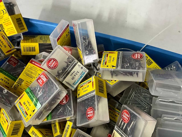 Rotadrill diverse schroeven rvs, verzinkt en messing (100x) - afbeelding 3 van  7