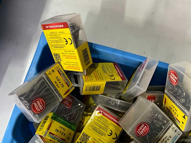 Rotadrill diverse schroeven rvs, verzinkt en messing (100x) - afbeelding 4 van  7