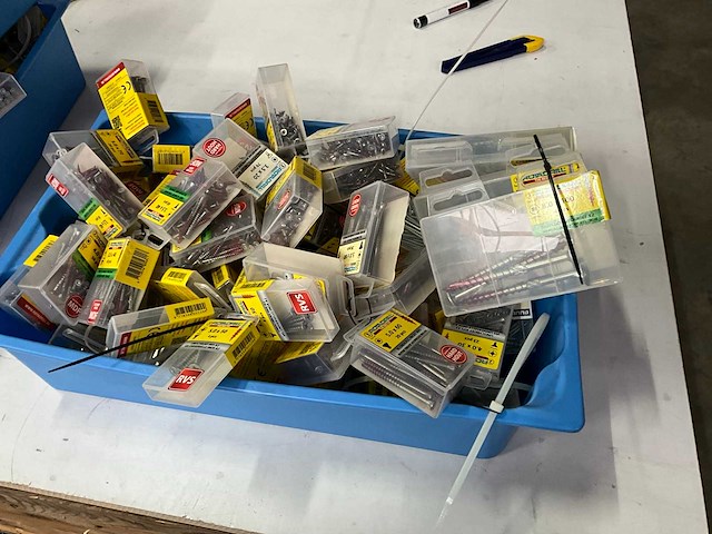 Rotadrill diverse schroeven rvs, verzinkt en messing (100x) - afbeelding 7 van  7