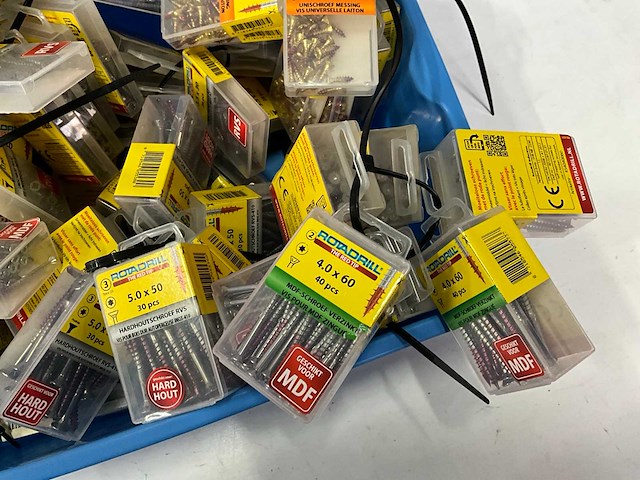 Rotadrill diverse schroeven rvs, verzinkt en messing (100x) - afbeelding 5 van  8