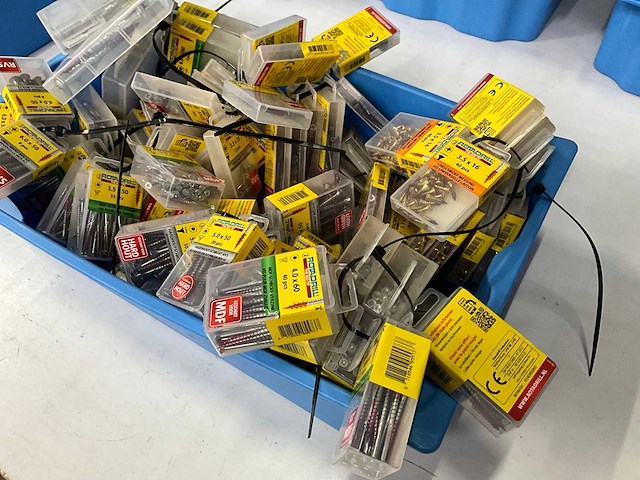 Rotadrill diverse schroeven rvs, verzinkt en messing (100x) - afbeelding 8 van  8