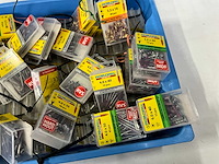 Rotadrill diverse schroeven rvs, verzinkt en messing (100x) - afbeelding 5 van  7