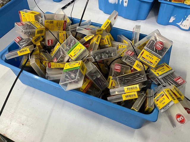 Rotadrill diverse schroeven rvs, verzinkt en messing (100x) - afbeelding 6 van  7