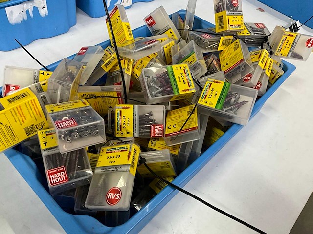 Rotadrill diverse schroeven rvs, verzinkt en messing (100x) - afbeelding 7 van  7