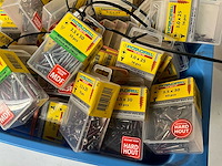 Rotadrill diverse schroeven rvs, verzinkt en messing in blister (100x) - afbeelding 1 van  5