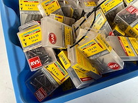 Rotadrill diverse schroeven rvs, verzinkt en messing in blister (100x) - afbeelding 5 van  7