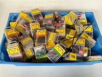 Rotadrill diverse schroeven rvs, verzinkt en messing in blister (100x) - afbeelding 1 van  7