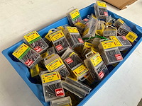 Rotadrill diverse schroeven rvs, verzinkt en messing in blister (100x) - afbeelding 4 van  4