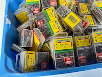 Rotadrill diverse schroeven rvs, verzinkt en messing in blister (100x) - afbeelding 1 van  5