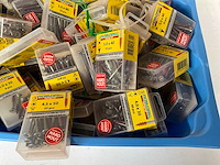 Rotadrill diverse schroeven rvs, verzinkt en messing in blister (100x) - afbeelding 2 van  7