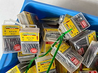 Rotadrill diverse schroeven rvs, verzinkt en messing in blister (100x) - afbeelding 4 van  7