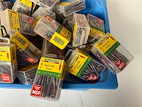 Rotadrill diverse schroeven rvs, verzinkt en messing in blister (100x) - afbeelding 2 van  7