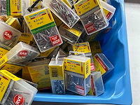 Rotadrill diverse schroeven rvs, verzinkt en messing in blister (100x) - afbeelding 3 van  5