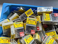 Rotadrill diverse schroeven rvs, verzinkt en messing in blister (100x) - afbeelding 2 van  7