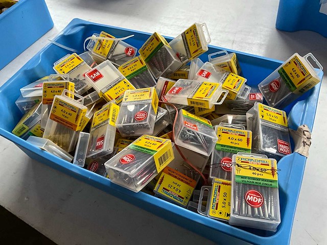 Rotadrill diverse schroeven rvs, verzinkt en messing in blister (100x) - afbeelding 7 van  7