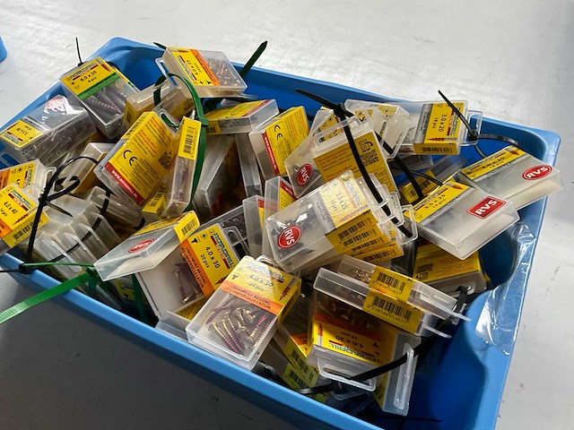 Rotadrill diverse schroeven rvs, verzinkt en messing in blister (100x) - afbeelding 5 van  6