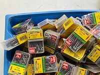 Rotadrill diverse schroeven rvs, verzinkt en messing in blister (100x) - afbeelding 2 van  7