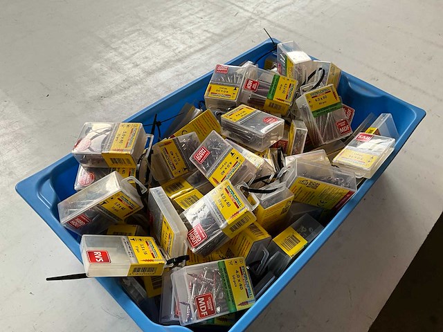 Rotadrill diverse schroeven rvs, verzinkt en messing in blister (100x) - afbeelding 5 van  6