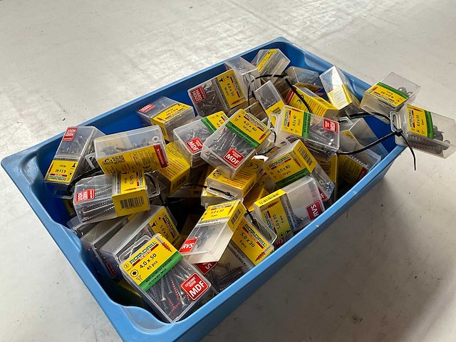 Rotadrill diverse schroeven rvs, verzinkt en messing in blister (100x) - afbeelding 6 van  7