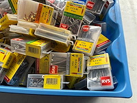 Rotadrill diverse schroeven rvs, verzinkt en messing in blister (100x) - afbeelding 4 van  7