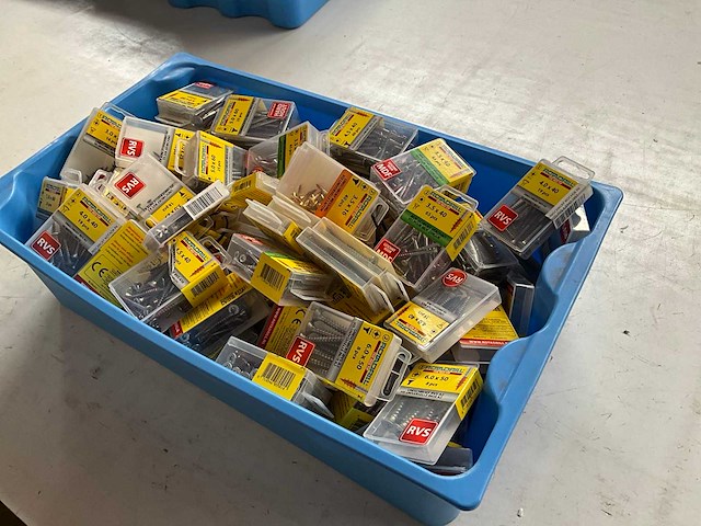 Rotadrill diverse schroeven rvs, verzinkt en messing in blister (100x) - afbeelding 7 van  7