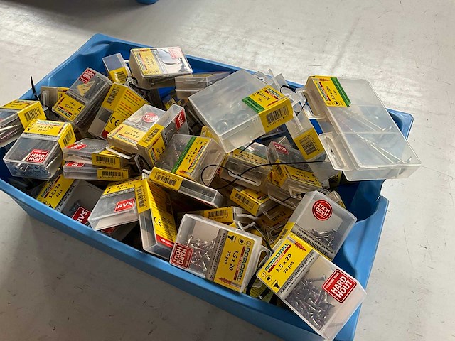 Rotadrill diverse schroeven rvs, verzinkt en messing in blister (100x) - afbeelding 7 van  7