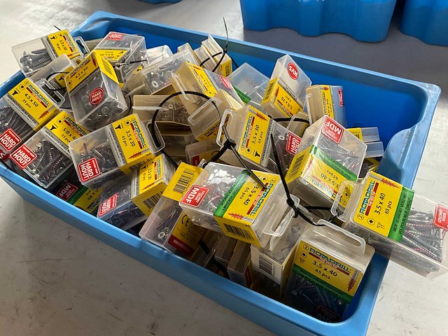 Rotadrill diverse schroeven rvs, verzinkt en messing in blister (100x) - afbeelding 7 van  8