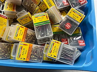 Rotadrill diverse schroeven rvs, verzinkt en messing in blister (100x) - afbeelding 3 van  4