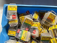 Rotadrill diverse schroeven rvs, verzinkt en messing in blister (100x) - afbeelding 2 van  7