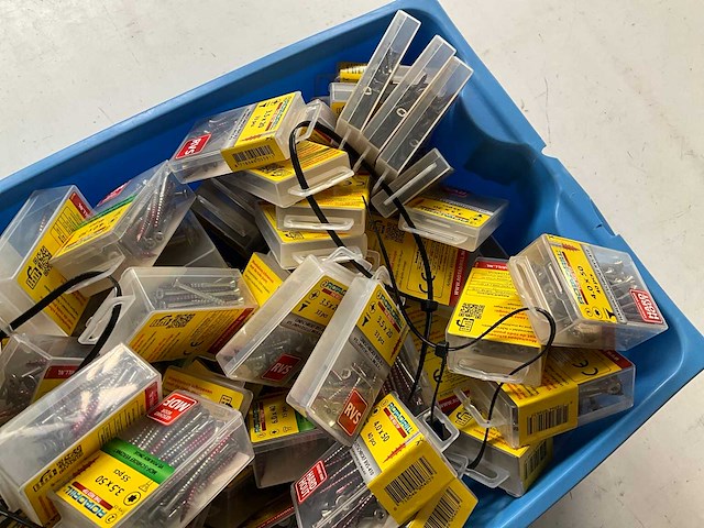 Rotadrill diverse schroeven rvs, verzinkt en messing in blister (100x) - afbeelding 6 van  8