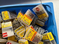 Rotadrill diverse schroeven rvs, verzinkt en messing in blister (100x) - afbeelding 3 van  7