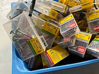 Rotadrill diverse schroeven rvs, verzinkt en messing in blister (100x) - afbeelding 2 van  7