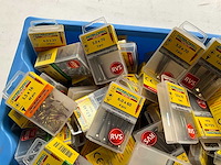 Rotadrill diverse schroeven rvs, verzinkt en messing in blister (100x) - afbeelding 4 van  6