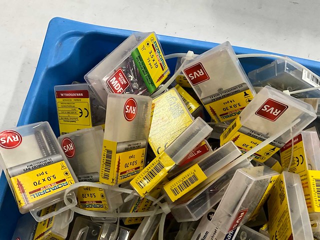 Rotadrill & gamma diverse schroeven rvs, verzinkt en messing (100x) - afbeelding 3 van  6