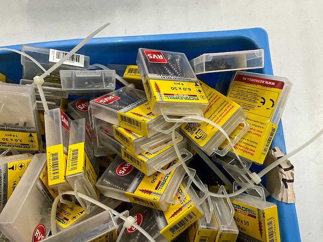 Rotadrill & gamma diverse schroeven rvs, verzinkt en messing (100x) - afbeelding 4 van  6