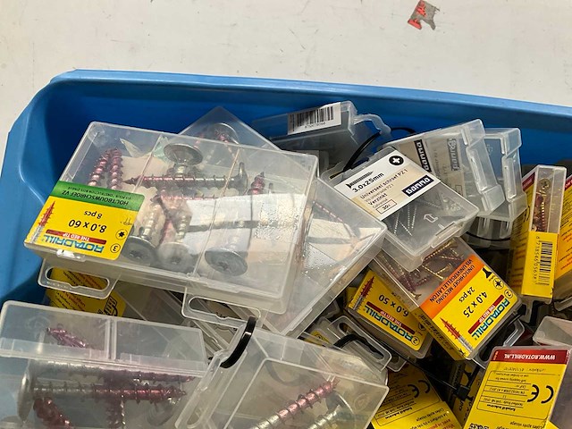 Rotadrill & gamma diverse schroeven rvs, verzinkt en messing in blister (100x) - afbeelding 2 van  7