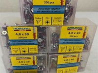 Rotadrill houtschroef pz-2 1000 stuks 5 verschillende maten - afbeelding 3 van  3