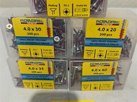 Rotadrill houtschroef pz-2 1000 stuks 5 verschillende maten - afbeelding 1 van  3