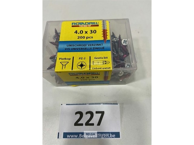 Rotadrill houtschroef pz-2 4 x 30 200 stuks - afbeelding 3 van  3