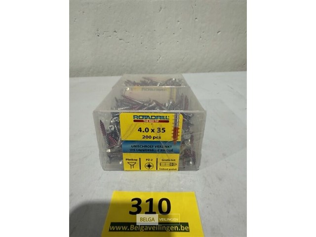Rotadrill houtschroef pz-2 4 x 35 400 stuks - afbeelding 3 van  3