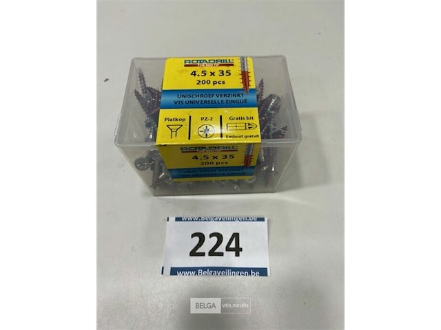 Rotadrill houtschroef pz-2 4,5 x 35 200 stuks - afbeelding 3 van  3