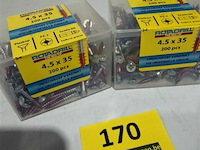 Rotadrill houtschroef pz-2 4,5 x 35 400 stuks - afbeelding 3 van  3