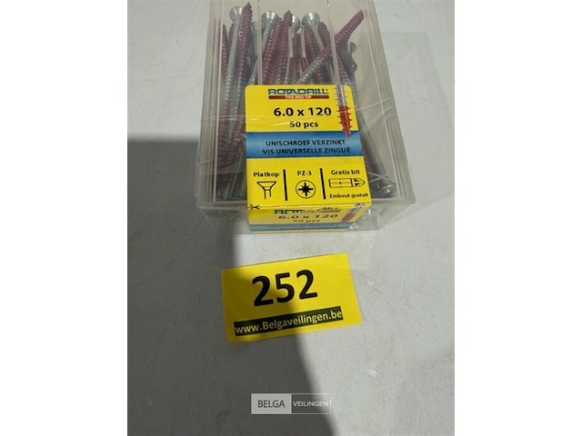 Rotadrill houtschroef pz-2 6 x 120 50 stuks - afbeelding 3 van  3