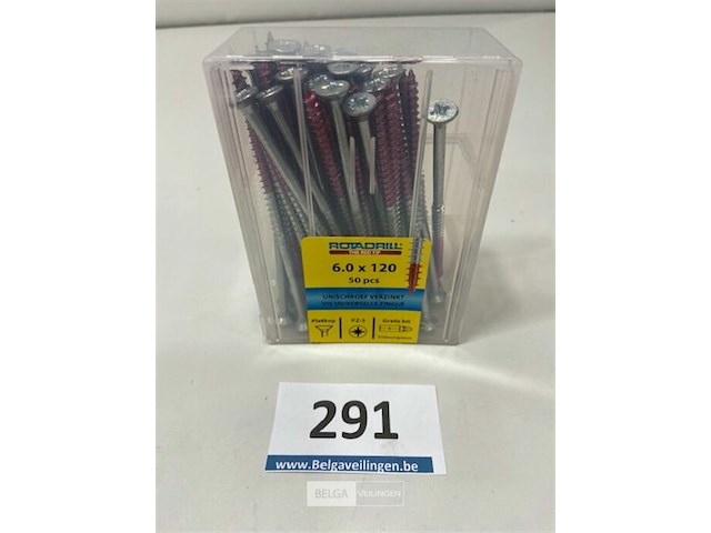 Rotadrill houtschroef pz-2 6 x 120 50 stuks - afbeelding 1 van  3