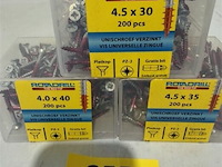 Rotadrill houtschroef pz-2 600 stuks 3 verschillende maten - afbeelding 2 van  5