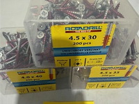 Rotadrill houtschroef pz-2 600 stuks 3 verschillende maten - afbeelding 3 van  3