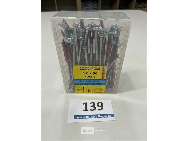 Rotadrill houtschroef pz2 5 x 90 100 stuks - afbeelding 2 van  3