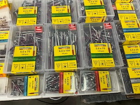 Rotadrill mix kavel diverse schroeven rvs, verzinkt en messing - afbeelding 5 van  7