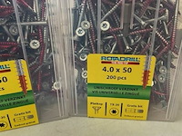 Rotadrill torx houtschroef 4 x 50 400 stuks - afbeelding 3 van  3